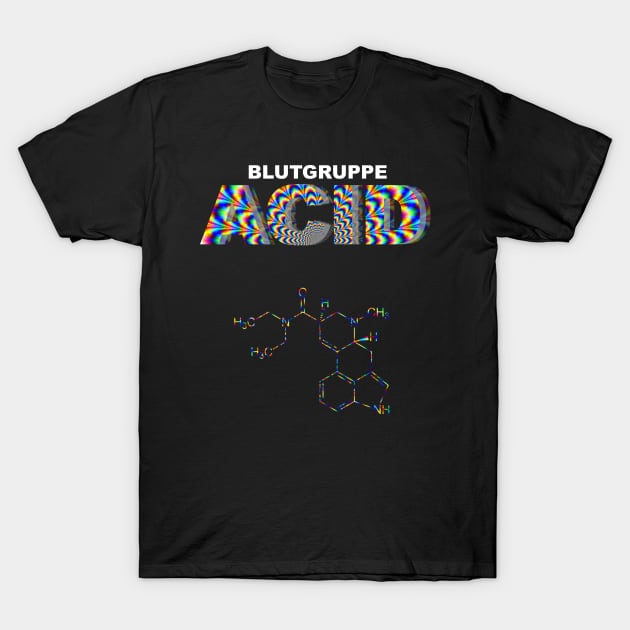 Meine Blutgruppe ist ACID Geschenk | Molekül Strukturformel T-Shirt by MO design